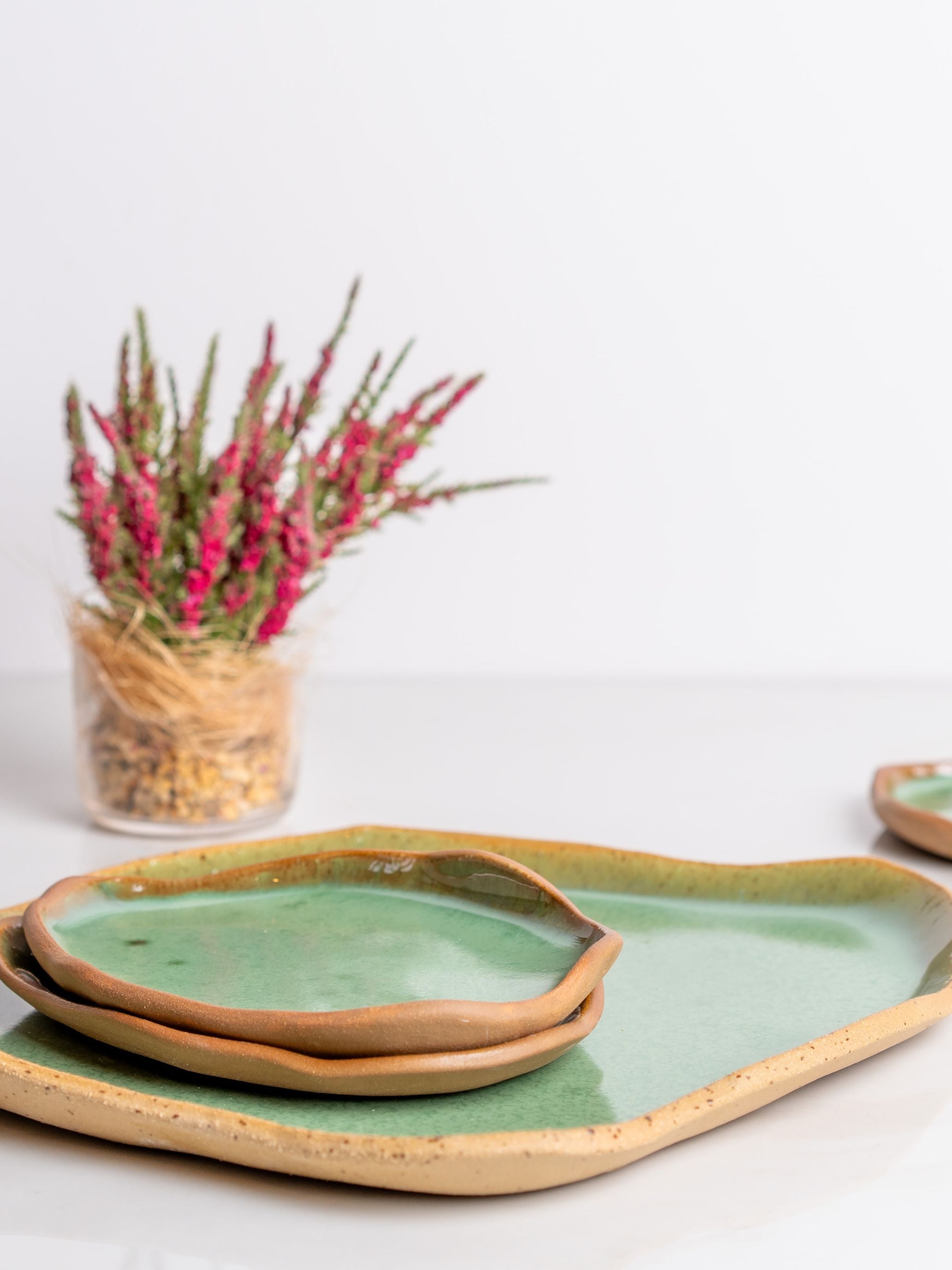 צלחות אמורפיות גדולות