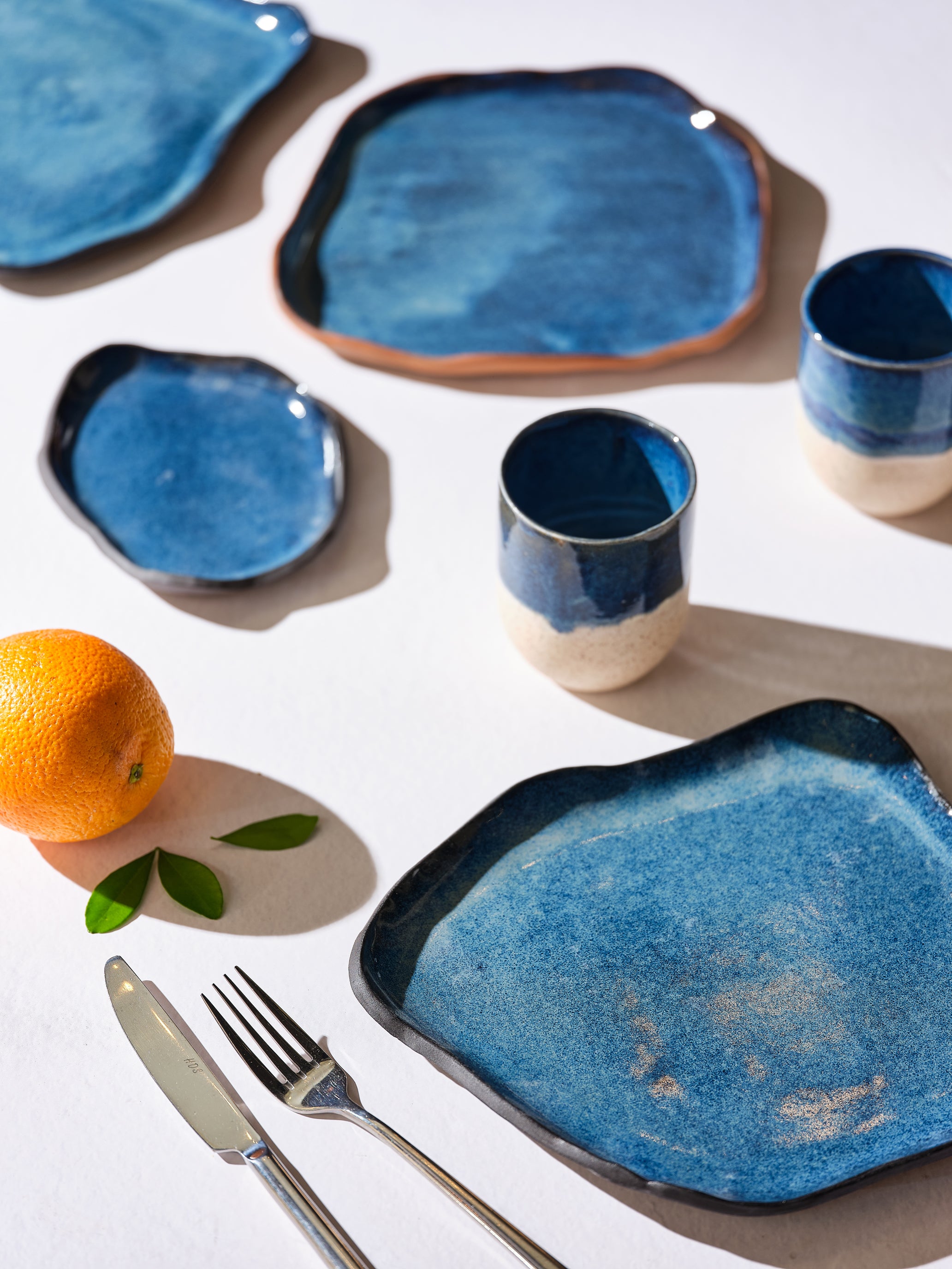 צלחות אמורפיות גדולות