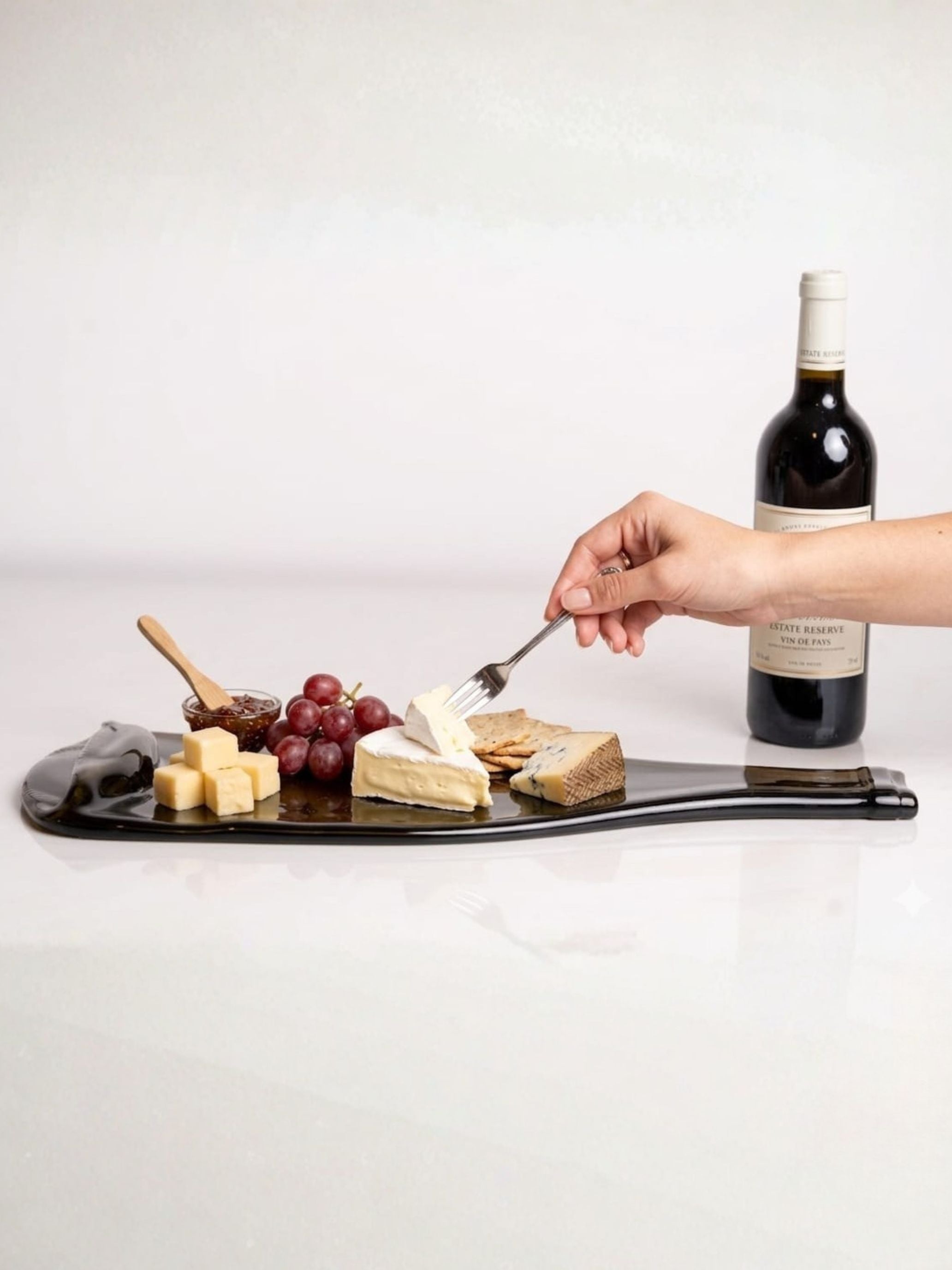 מגש בקבוק יין