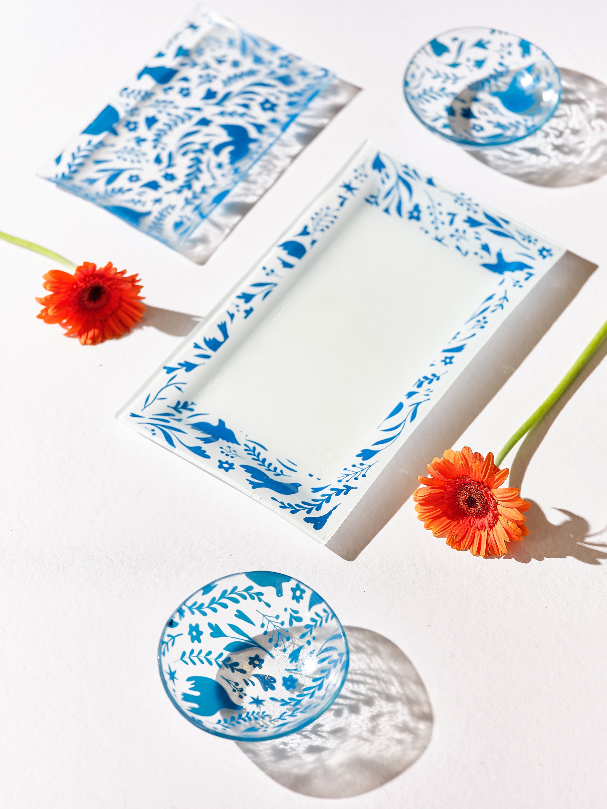 A Pair of Holiday Trays