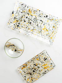 Gold & Black English Cake Tray