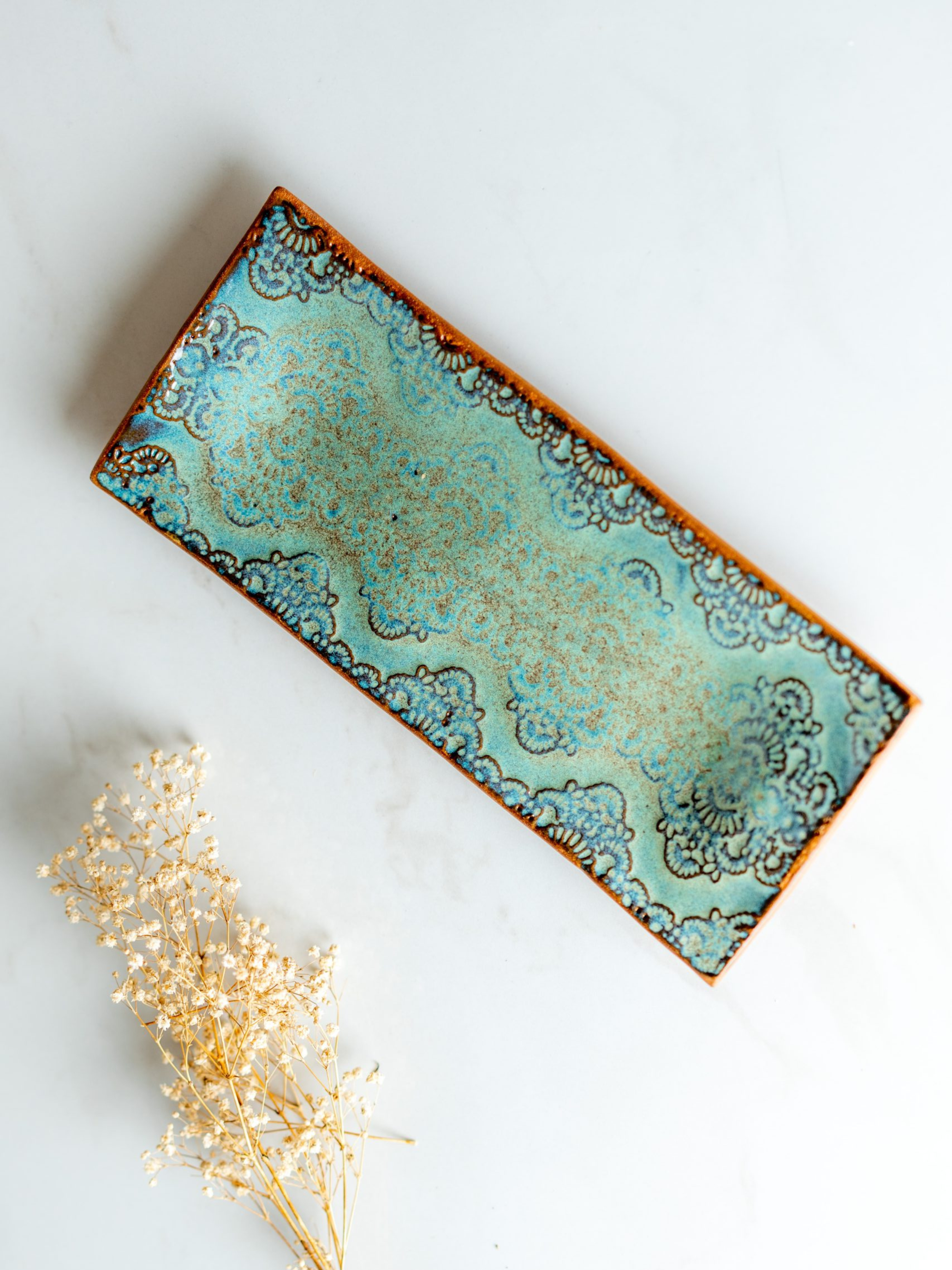 Ceramic English Cake Tray